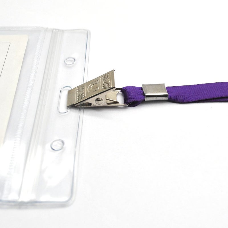 Bird Fiy 50 Pcs Bulk Purple Lanyard for Lanyards Clip Name Badge Holde School,Work,Company, Kids (Purple) - Image 4